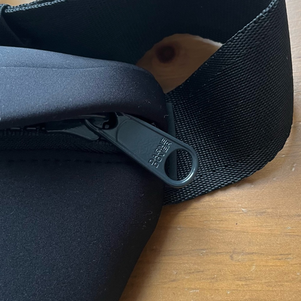 NWOT Dagne Dover Ace Fanny Pack Onyx Black Neoprene Belt Bag Crossbody Unisex - Picture 9 of 12